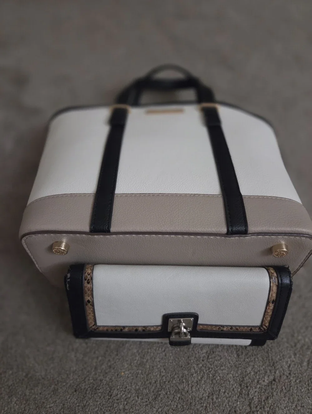White Annw Klein Handbag and Nine West Wallet. $50 both/$40 handbag only